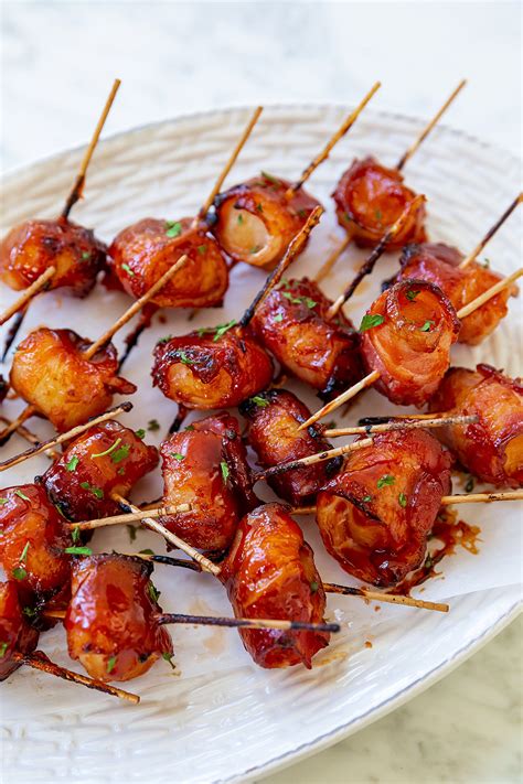 Bacon Wrapped Water Chestnuts - Best Appetizers