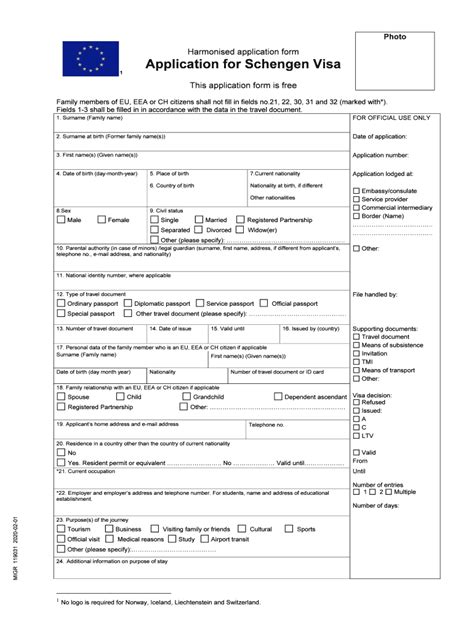 SE Application For Schengen Visa 2020-2022 - Fill and Sign Printable ...