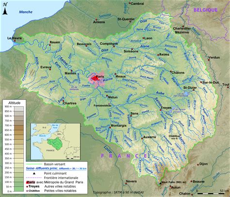 France - Seine River • Map • PopulationData.net