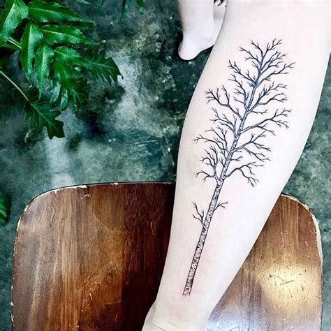 [ birch ] thanks Emma for trusting me with your first tattoo • back of ...