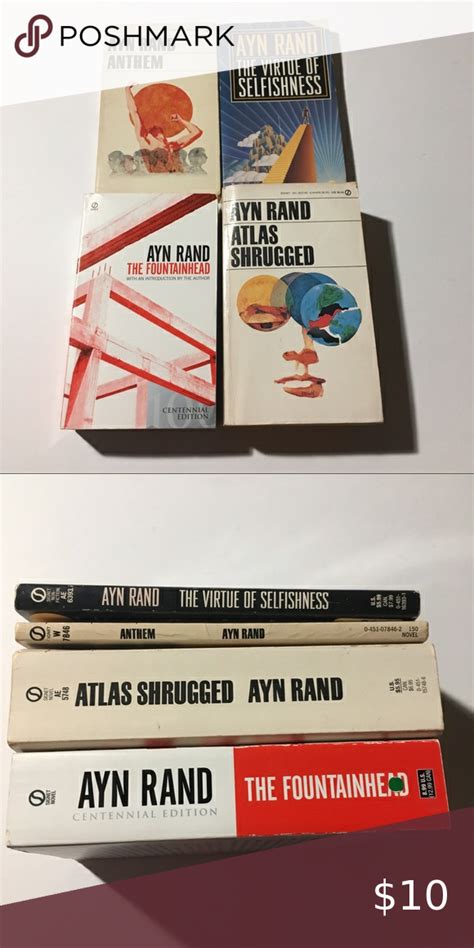 Ayn Rand 4 books lot. | Ayn rand, Books, Anthem ayn rand