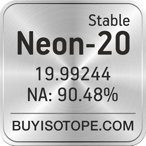 Neon-20, Neon-20 Isotope, Enriched Neon-20, Neon-20 Gas, Neon-20 Price