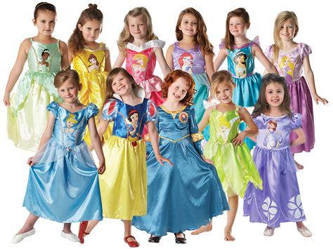 Disney Princess Girls Fancy Dress Kids Costume Childrens Child Outfit 3-8 Years | eBay