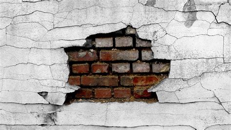 break gray wall #cracked #bricks #broken #1080P #wallpaper #hdwallpaper #desktop | Brick wall ...