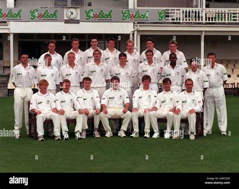 The 1999 Hampshire County Cricket Team. * Back Row: (l-r) Matt Keech, James Hamblin, Simon ...