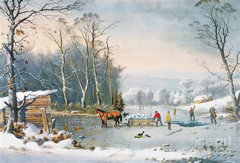 Winter Scene Photograph by Currier and Ives | Fine Art America