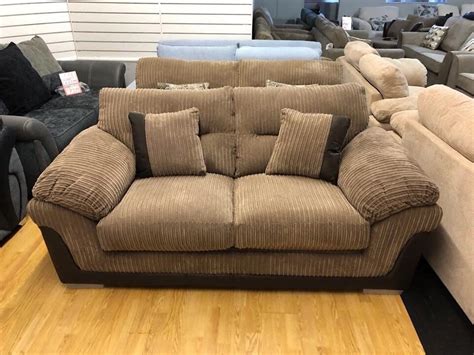 DFS brown cord fabric large 2 seater sofa bed | in Swansea | Gumtree