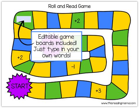 Roll and Read Phonics Games - This Reading Mama