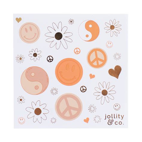 PEACE & LOVE STICKER SET – CONFETTIMYPARTY