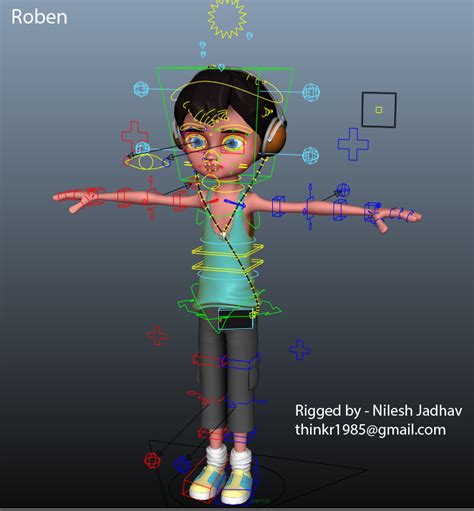 Roben Rig for Maya - Free Character Rigs Downloads for Maya