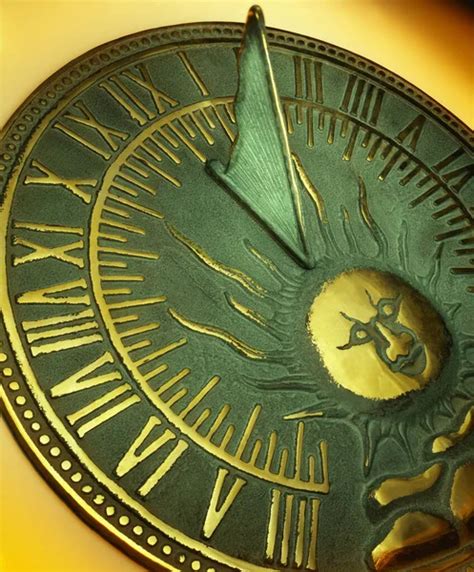 Sundial - a device that tells the time of day when there is sunlight by the apparent position of ...