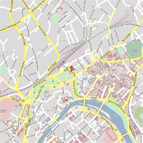 Besancon Map - France