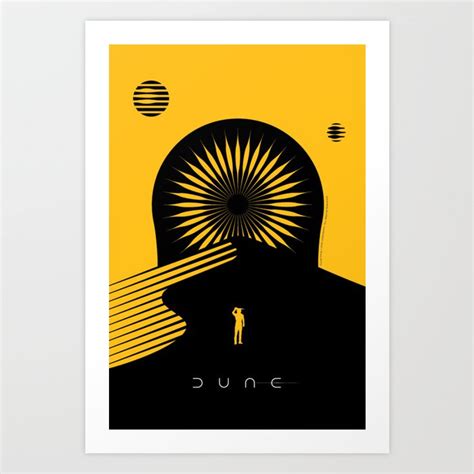 Minimalist Arrakis Art Print by thedustyshelves | Society6