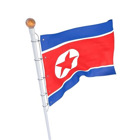 North Korean Flag animated 3D model animated | CGTrader