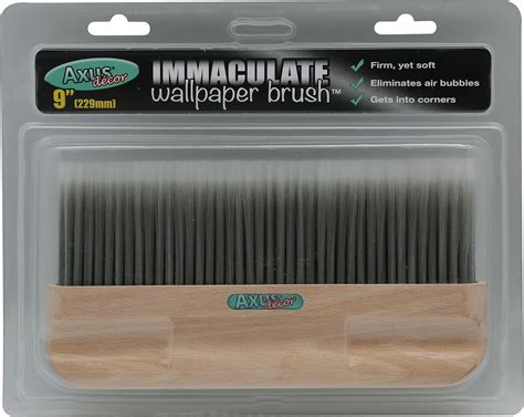 Axus Decor Immaculate Wallpaper Brush, 9 Inch - Paperhanging Brush With Animal Hair Free ...