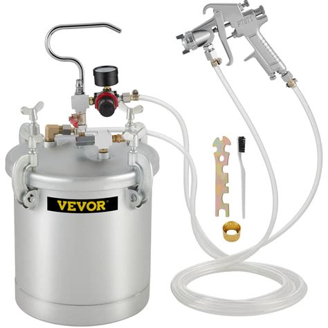 VEVOR Paint Tank 10L Pressure Pot Paint Sprayer 2.5 Gallon Pressure ...