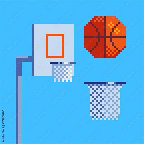 Bank Orientierung Wiederbelebung basketball pixel art Ausschuss Alter Mann verbrühen