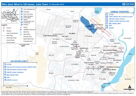 Juba South Sudan Africa Map