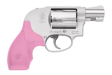 Smith & Wesson 638 38 Special Revolver Airweight with Pink & Black Grips - City Arsenal