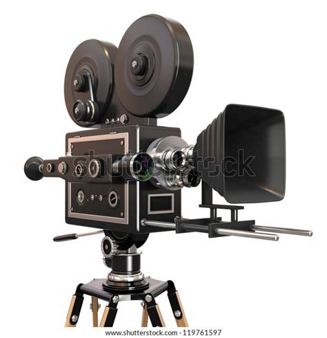 Vintage Movie Camera 3d Stock Illustration 119761597 | Shutterstock