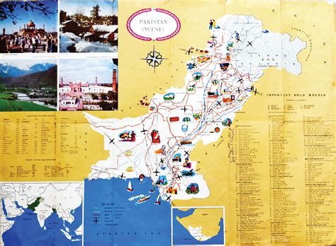 Tourist Attraction Map Pakistan - Tourist Destination in the world