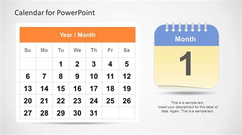 Calendar Template for PowerPoint - SlideModel