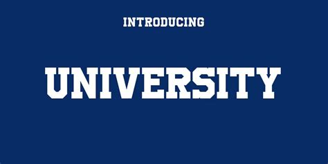 University Font Free Download