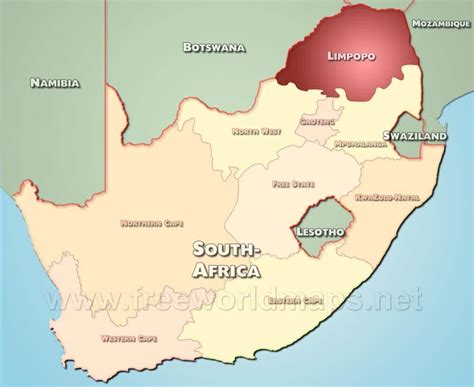 Limpopo map - South Africa