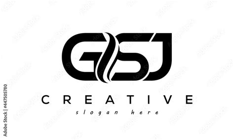 Letter GSJ creative logo design vector Stock Vector | Adobe Stock