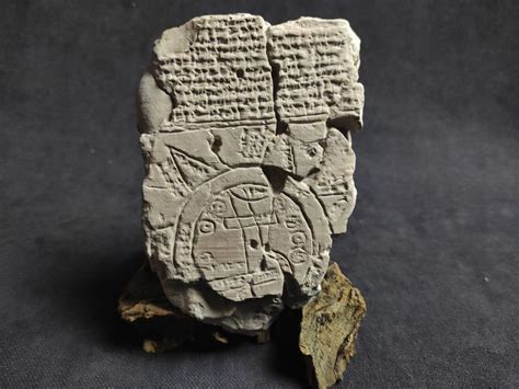 Babylonian Map of the World, Sumerian World Map, Imago Mundi, Sumerian Cuneiform Tablet Replica ...