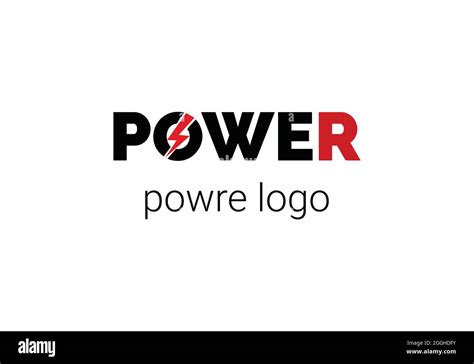 power logo design template Stock Vector Image & Art - Alamy