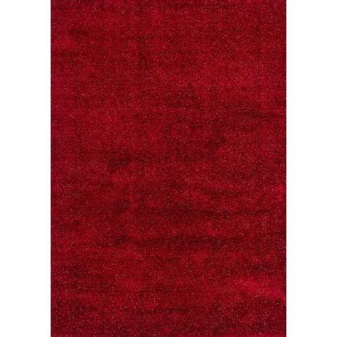 Tapis shaggy rouge ELMAS Lalee - 200 x 290 cm - Achat / Vente tapis ...