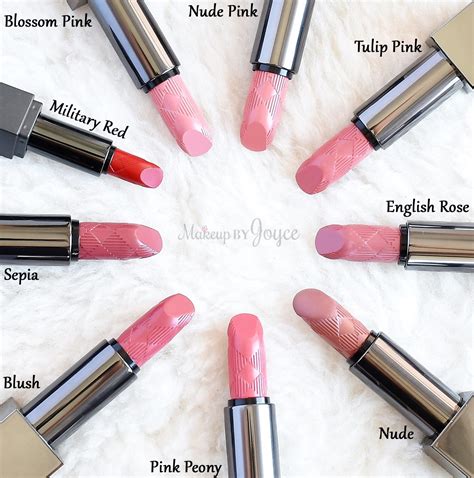 MakeupByJoyce ** !: Swatches + Review: Burberry Kisses and Lip Velvet Lipstick Collection