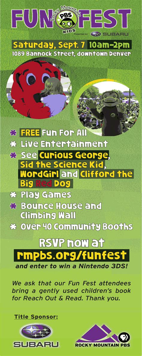 Rocky Mountain PBS KIDS Fun Fest in Denver - Colorado Mountain Mom