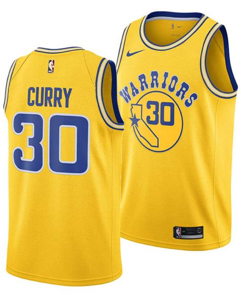 Lyst - Nike Stephen Curry Golden State Warriors Hardwood Classic Swingman Jersey in Yellow for Men