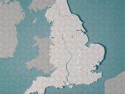 England Country Map Regions Administrative Divisions 3D Render Digital Art by Frank Ramspott ...