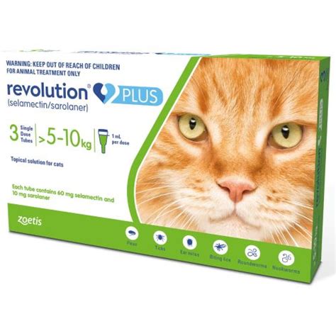 Revolution plus for cats large 3 pack My Vet - New Zealand's Largest Online Pet Pharmacy