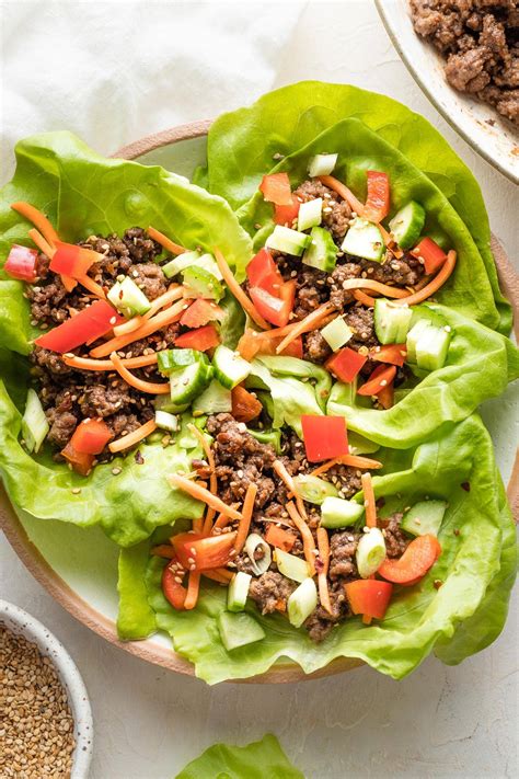 Korean Beef Lettuce Wraps - Nourish and Fete