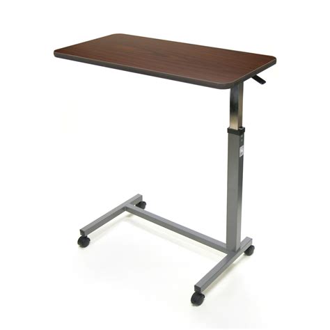 Invacare Hospital Style Overbed Table with Auto-Touch Adjustable Height ...