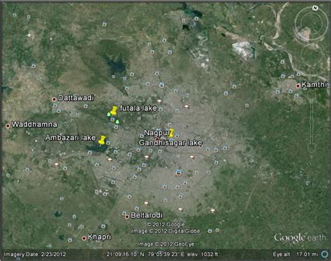 –Map showing location of Nagpur city Fig.2 –Google map location of... | Download Scientific Diagram