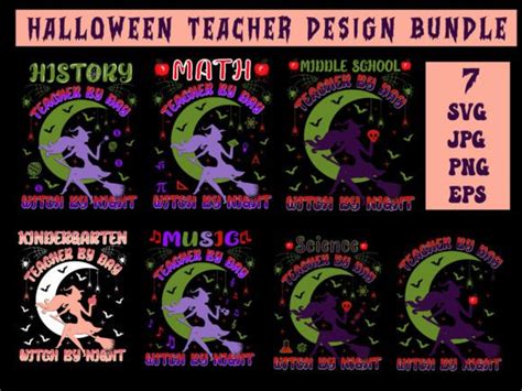 Halloween Teacher Design Bundle (SVG) | Inspire Uplift