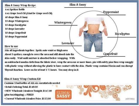 Slim & Sassy Wrap (but don't use Saran Wrap use muslin to wrap) | Essential oils health, Terra ...