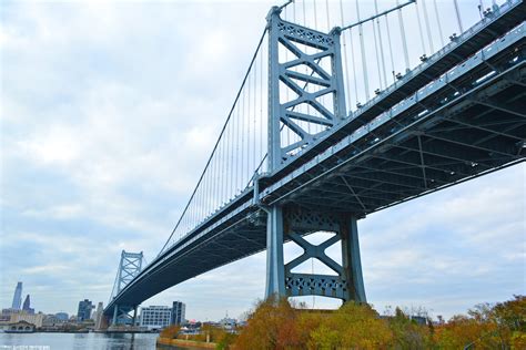 Ben Franklin Bridge from the Camden Waterfront. | Waterfront, Delaware ...