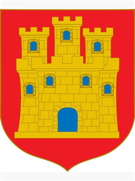 "Castile Coat of Arms Medieval Heraldry" Magnet for Sale by signsandsymbols | Redbubble