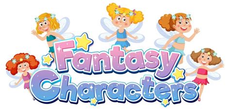 Premium Vector | Fantasy characters with fairy tales