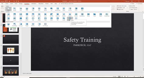 PowerPoint Slide Transitions Are Professional Touches