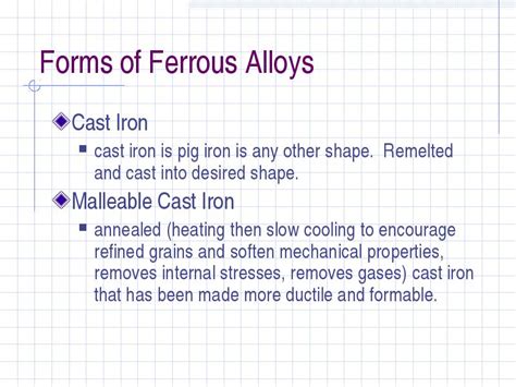 Metals composition and Microstructure Ferrous Metals and Alloys