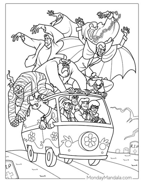 Scooby Doo Monster Coloring Pages