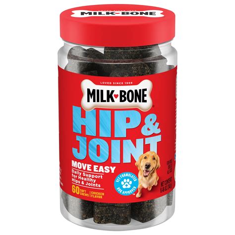 Milk-Bone Hip & Joint Supplements for Dogs, Deliciously Soft Dog Chews ...