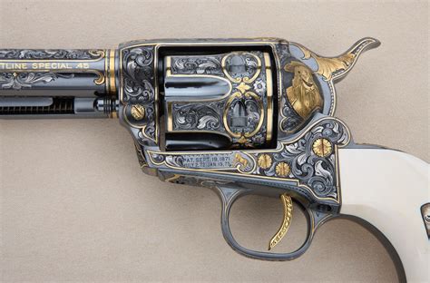 engraved saa | ... engraved Colt Buntline, Single Action Army Revolver ...